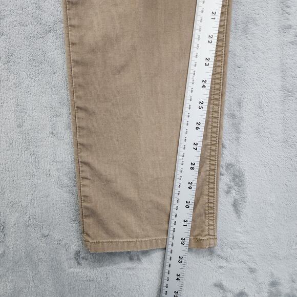 Red Ale By Alesbury Pants Mens 32/34 Tan Slim Straight Bedford Corduroy Office - Picture 10 of 12